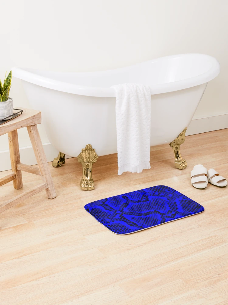 Thumbnail 2 of 6, Bath Mat, Python Skin designed and sold by DesignFantazia.