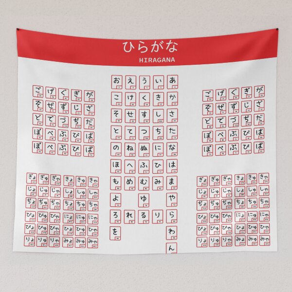 Item preview, Hiragana Chart designed and sold by Saikishop.