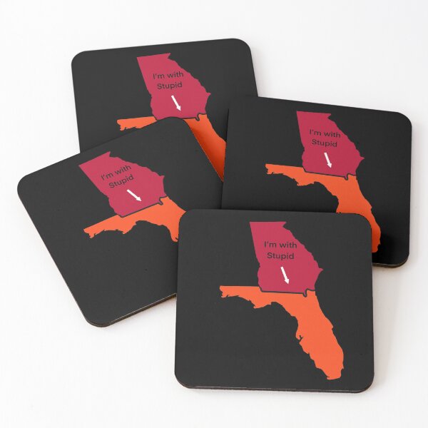 Item preview, Georgia GA Florida FL I’m With Stupid Funny designed and sold by Lartheviking.