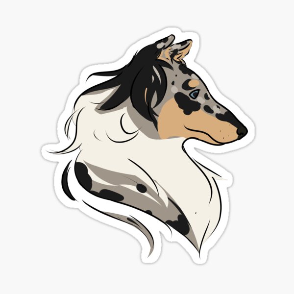 Item preview, Blue Merle Rough Collie designed and sold by recycledcan.