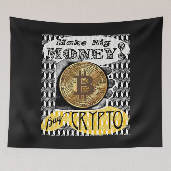 Item preview, Buy Crypto | Bitcoin | Vintage | Black and White designed and sold by spinolator.