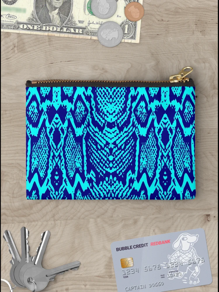 Thumbnail 3 of 4, Zipper Pouch, Python Skin designed and sold by DesignFantazia.