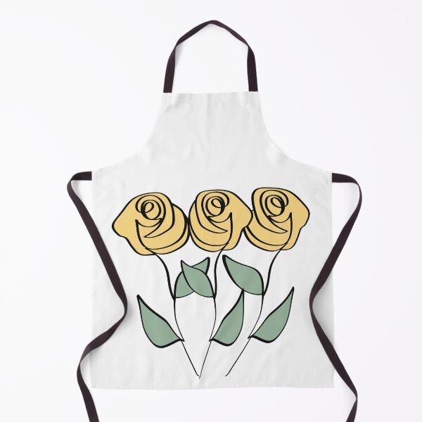 Item preview, One line art flowers, yellow roses designed and sold by SJAPhoto.