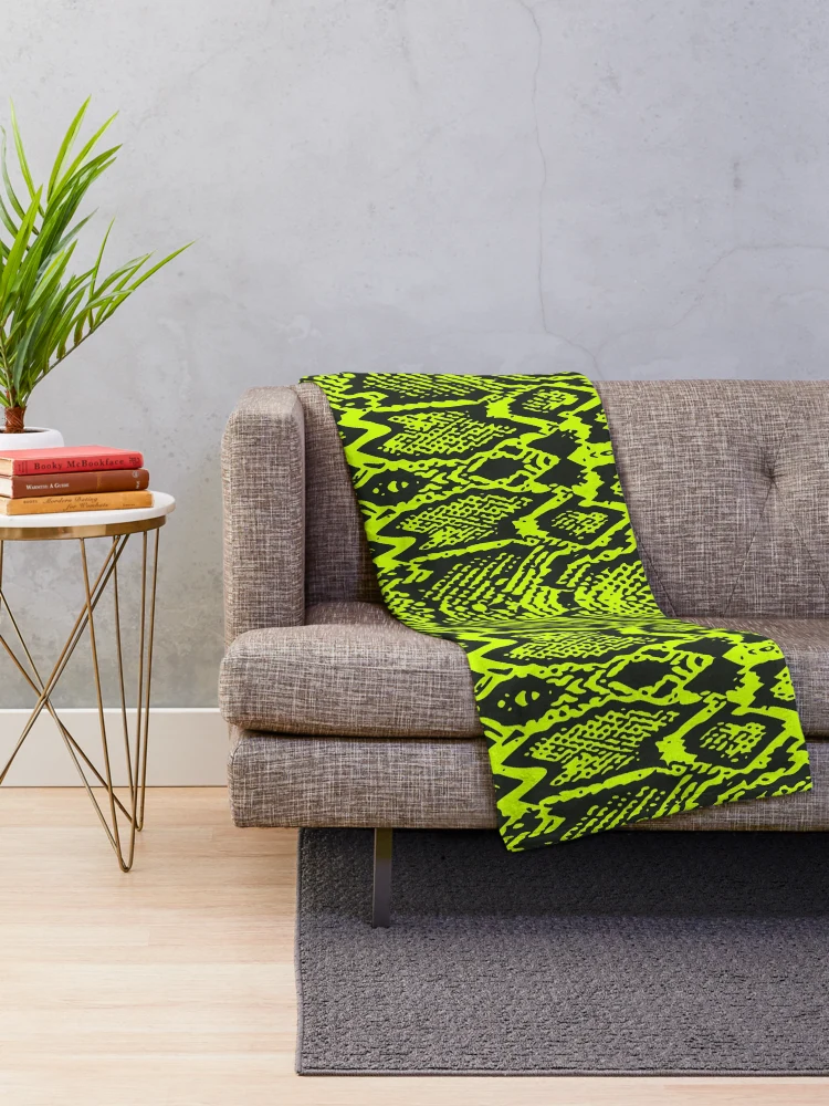 Thumbnail 2 of 6, Throw Blanket, Python Skin designed and sold by DesignFantazia.