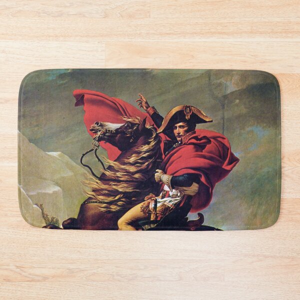 Item preview, Napoleon Bonaparte Crossing the Alps, Charlottenburg version by Jacques-Louis David designed and sold by The Great  Art.