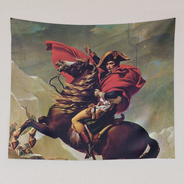 Item preview, Napoleon Bonaparte Crossing the Alps, Charlottenburg version by Jacques-Louis David designed and sold by The Great  Art.
