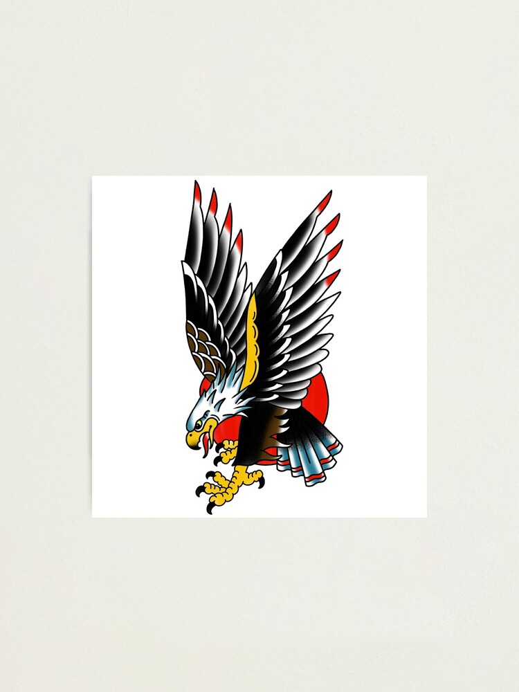 Traditional Eagle flash  Traditional eagle tattoo Traditional tattoo art  Card tattoo designs
