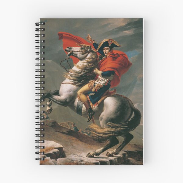 Item preview, Napoleon Bonaparte Crossing the Alps, Belvedere version by Jacques-Louis David designed and sold by The Great  Art.