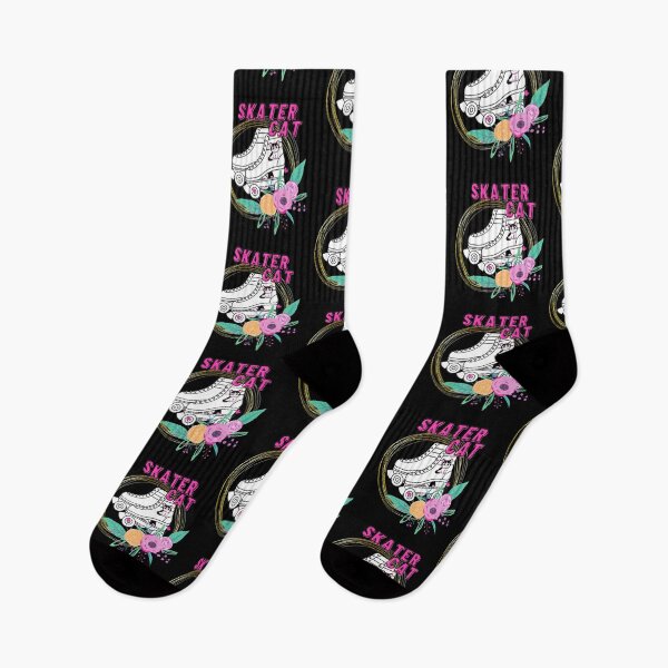 Item preview, Skater Cat Roller Skates designed and sold by SkateGalaxy.