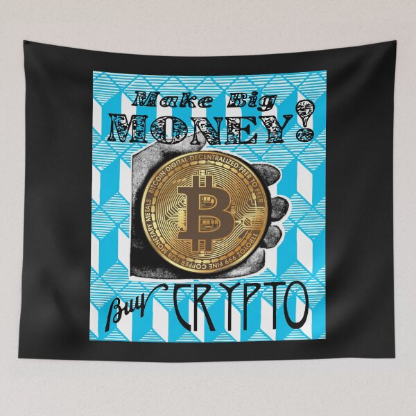 Item preview, Buy Crypto | Bitcoin | Vintage | Blue designed and sold by spinolator.