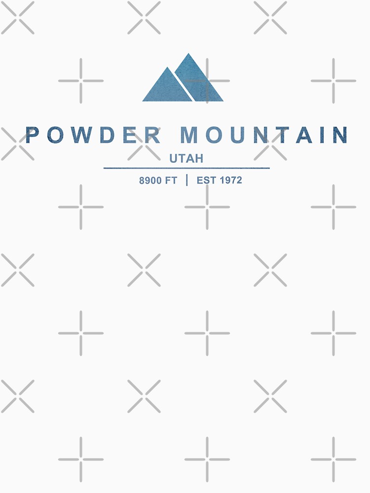 "Powder Mountain Ski Resort Utah" Tshirt for Sale by CarbonClothing