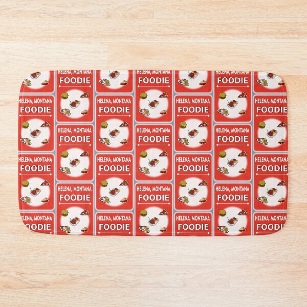 Item preview, Helena, Montana - Foodie - Red Orange Background designed and sold by ThisNThatImages.