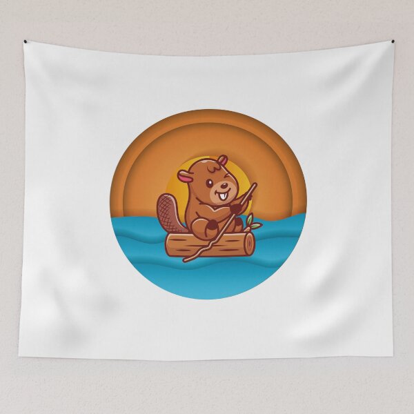 Item preview,  cute beaver sunset  landscape gifts designed and sold by DANT-shirts.