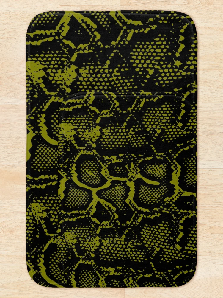Thumbnail 5 of 6, Bath Mat, Python Skin designed and sold by DesignFantazia.