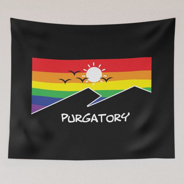 Item preview, purgatory pride rainbow sunset designed and sold by Starstacks.