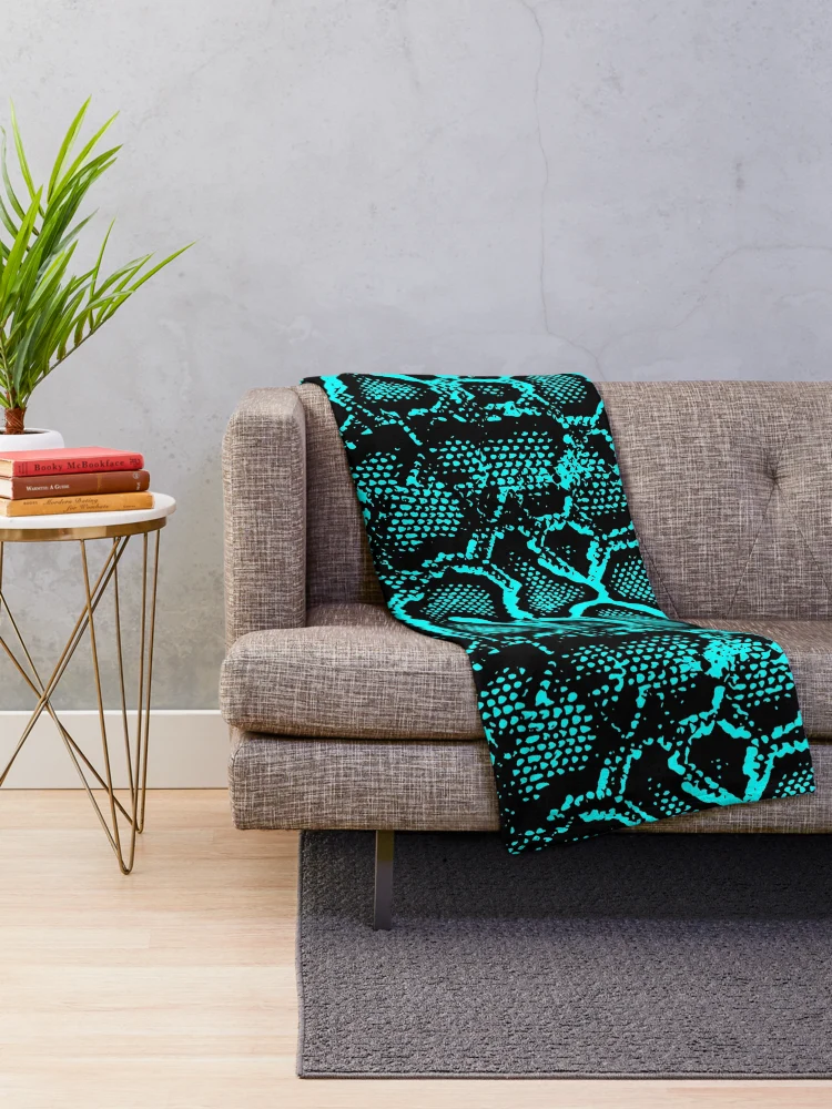 Thumbnail 2 of 6, Throw Blanket, Python Skin designed and sold by DesignFantazia.