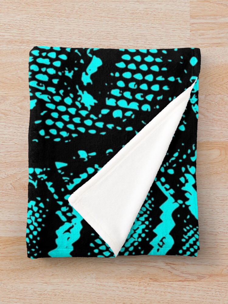 Thumbnail 3 of 6, Throw Blanket, Python Skin designed and sold by DesignFantazia.