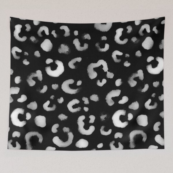 Item preview, Black and White Handmade Leopard Texture designed and sold by Carolina Diaz.
