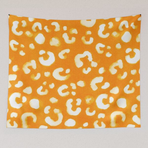 Aperçu de l'œuvre Orange Handmade Leopard Texture créée et vendue par Carolina Diaz.