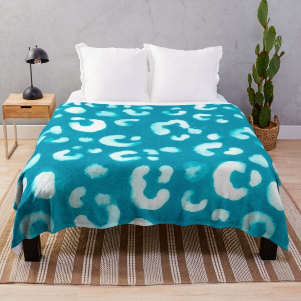 Item preview, Teal Handmade Leopard Texture designed and sold by Carolina Diaz.