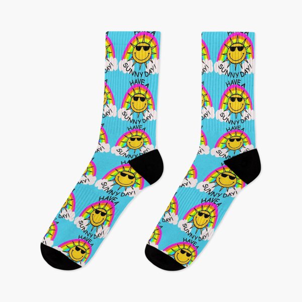 Item preview, Have a Sunny Day - Sun and Rainbow designed and sold by RawSunArt.