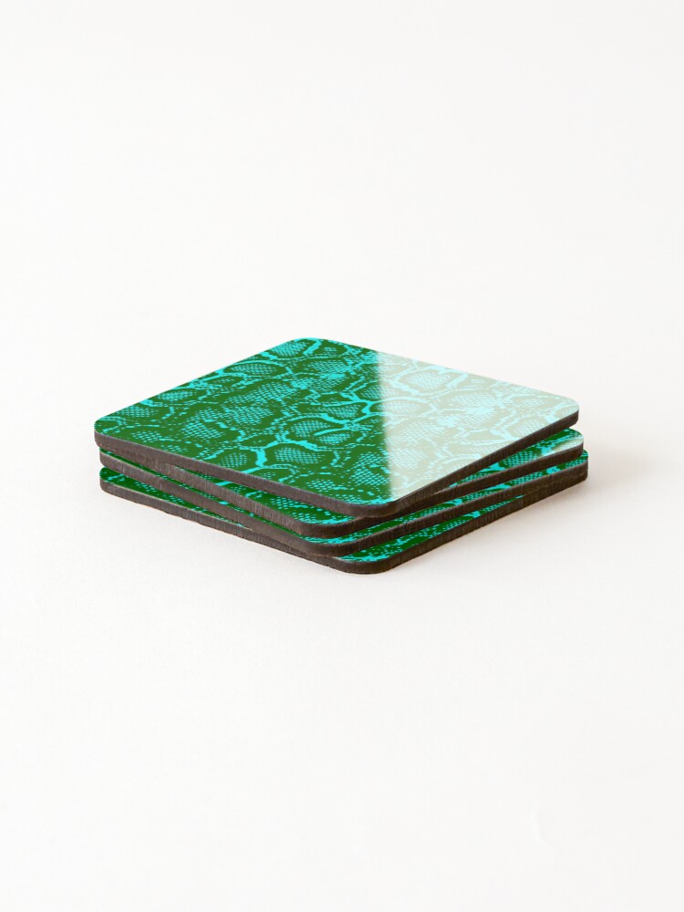 Thumbnail 4 of 5, Coasters (Set of 4), Python Skin designed and sold by DesignFantazia.