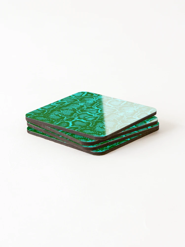 Thumbnail 4 of 5, Coasters (Set of 4), Python Skin designed and sold by DesignFantazia.