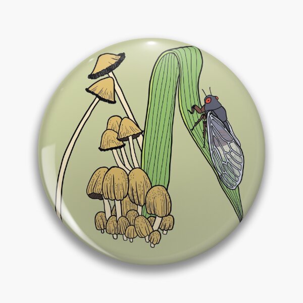 Item preview, M is for Massospora Cicadina and Mica Caps designed and sold by Ldnehlsart.