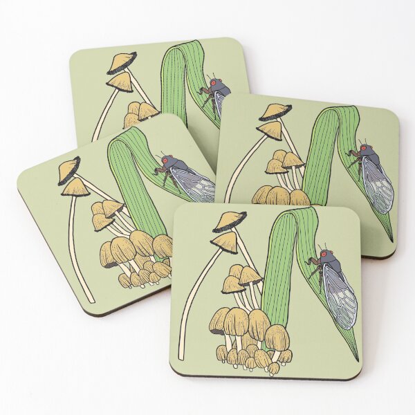 Item preview, M is for Massospora Cicadina and Mica Caps designed and sold by Ldnehlsart.