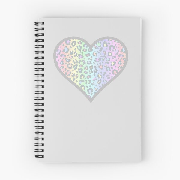 Item preview, Pastel Rainbow Leopard Print Heart designed and sold by Bumblefuzzies.