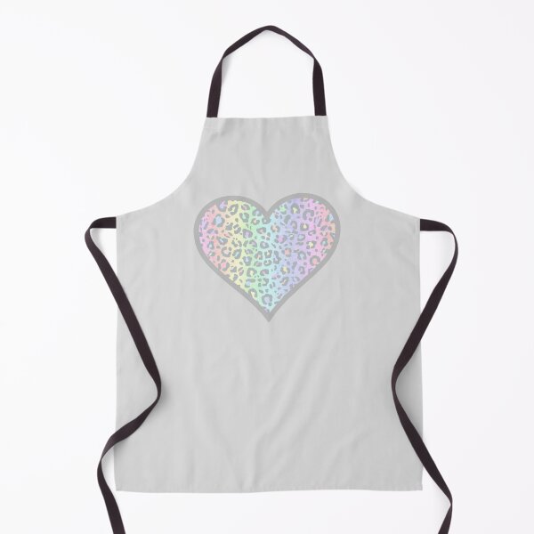 Item preview, Pastel Rainbow Leopard Print Heart designed and sold by Bumblefuzzies.