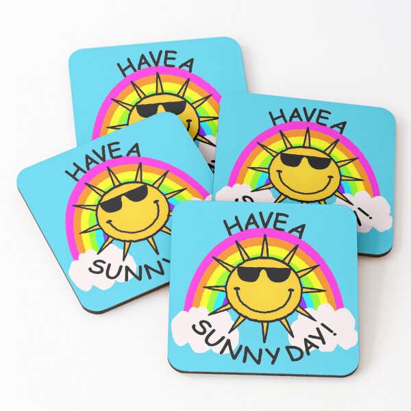 Item preview, Have a Sunny Day - Sun and Rainbow designed and sold by RawSunArt.