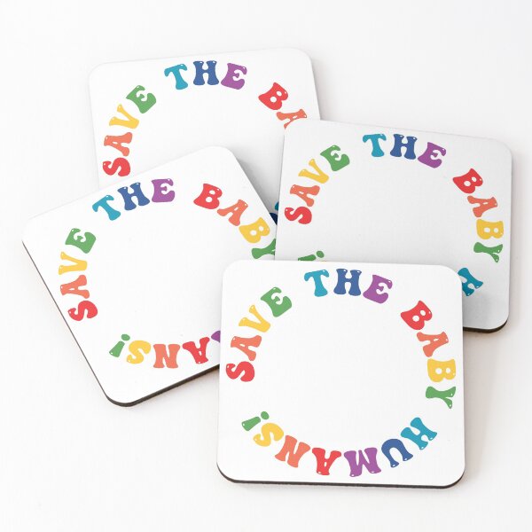 Item preview, Save the Baby Humans (rainbow circle) designed and sold by ChandlerLasch.
