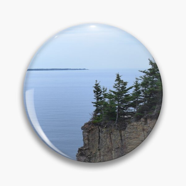 Item preview, Rocks and Cliffs, Ocean View, East Coast Canada, Evergreen Forest designed and sold by 10pmCreations.