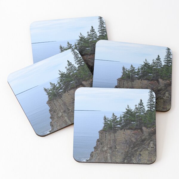 Item preview, Rocks and Cliffs, Ocean View, East Coast Canada, Evergreen Forest designed and sold by 10pmCreations.