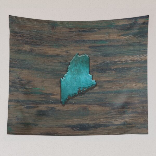 Item preview, Maine State Shape Teal designed and sold by Jared Davies.