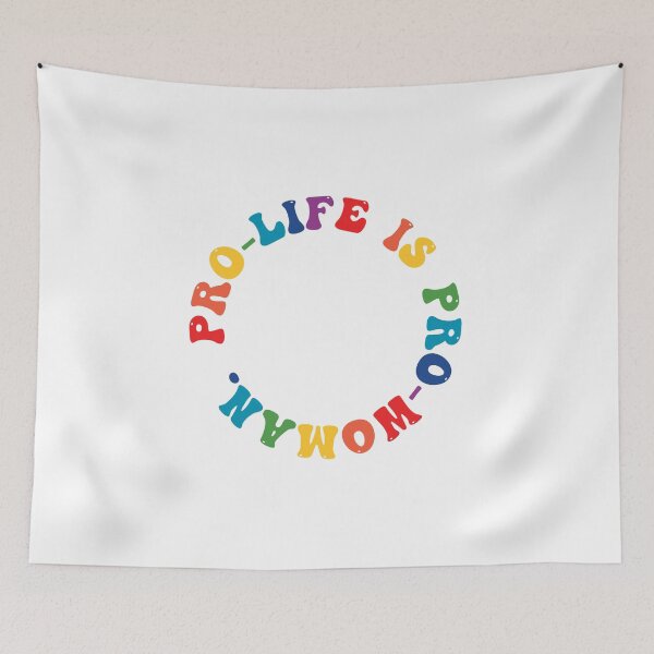 Item preview, Pro-life is pro-woman (rainbow circle) designed and sold by ChandlerLasch.