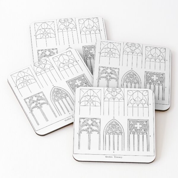 Item preview, Pen-and-ink drawing of Gothic tracery designed and sold by NrvousFella.