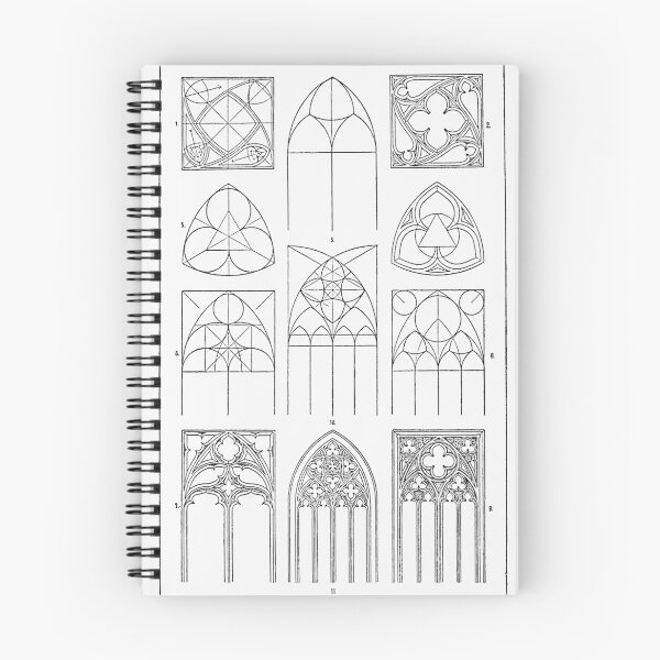 Item preview, Pen-and-ink drawing of Gothic tracery designed and sold by NrvousFella.