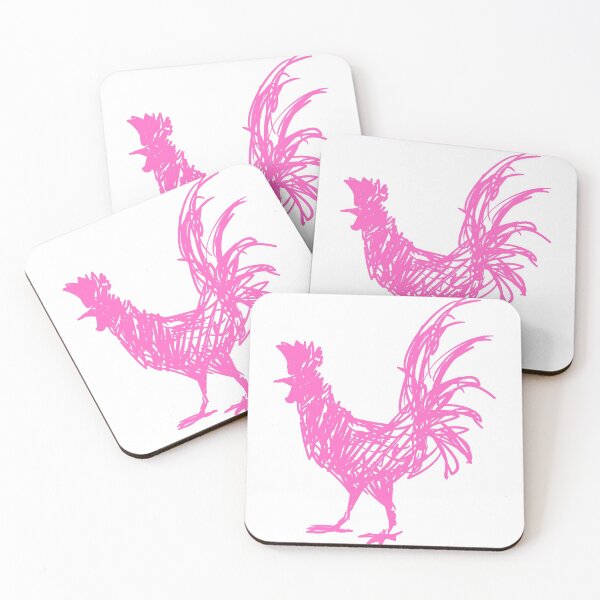 Item preview, Farm rooster -Pink Color Design- designed and sold by Red-ElYoubi.
