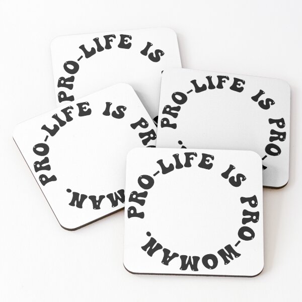 Item preview, Pro-life is pro-woman (black circle) designed and sold by ChandlerLasch.