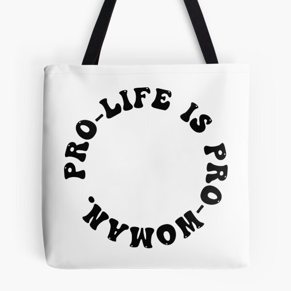 Item preview, Pro-life is pro-woman (black circle) designed and sold by ChandlerLasch.