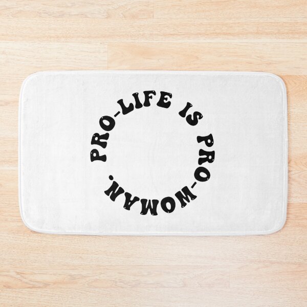 Item preview, Pro-life is pro-woman (black circle) designed and sold by ChandlerLasch.