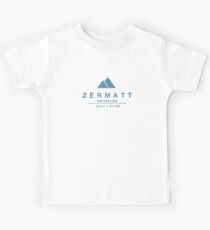 Zermatt Ski Resort Switzerland Kinder T-Shirt