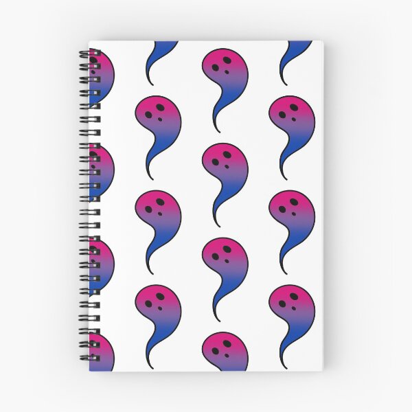 Item preview, Bisexual Sticker, Halloween Ghost, Bisexual Ghost, Bisexual Bat, Subtle Bi Pride, Subtle Bi Pride Flag,  designed and sold by LoveYourselfCreative.