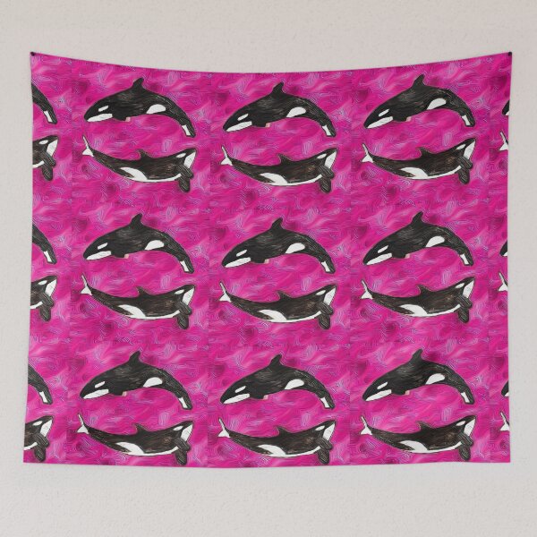 Item preview, Orcas on Pink  designed and sold by LisaMPierce1990.