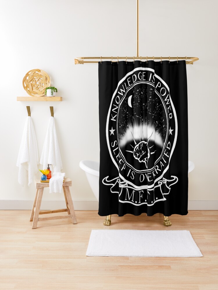 Thumbnail 1 of 5, Shower Curtain, MFFI Fan Logo by Husk designed and sold by midnightfacts.