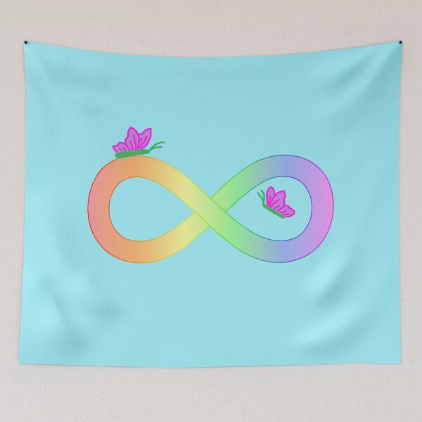 Item preview, Rainbow Infinity with Butterflies designed and sold by emilyrosew1.