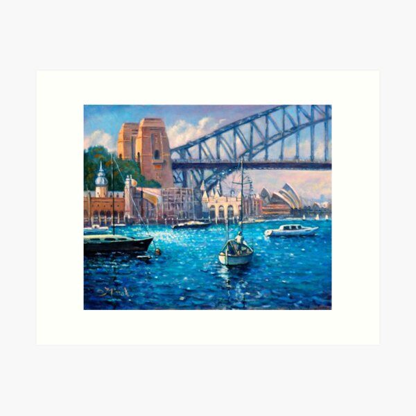 Lavender Bay & Luna Park Sydney Art Print