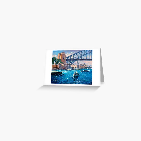 Lavender Bay & Luna Park Sydney Greeting Card